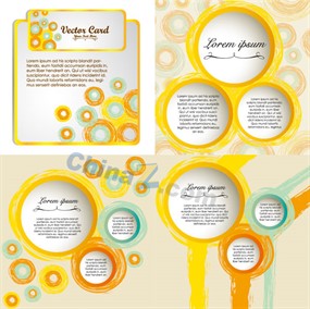 现代圈圈背景矢量素材